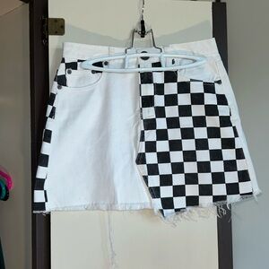 Checkered Mini Skirt